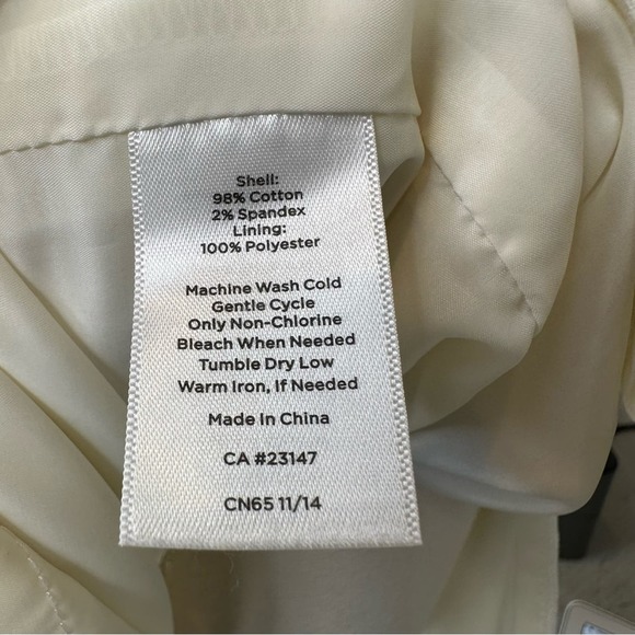 Talbots Dress Womens Floral Short Sleeve Knee Length Spring Summer White 10P - Picture 11 of 11